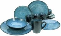 Creatable Kombiservice 16-tlg. CAPRI, blau, Steinzeug