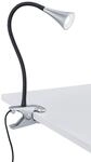 Reality Leuchten LED Klemmlampe VIPER, titan, Kunststoff