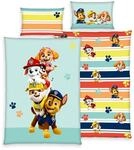 Paw Patrol Renforc&eacute;-Bettw&auml;sche PAW PATROL, bunt gemustert, Baumwolle