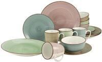 Creatable Kombiservice 16-tlg SAMBA, multicolour, Porzellan