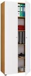 VCM Mehrzweckschrank VANDOL, weiss/braun, Holznachbildung