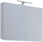 VCM LED-Spiegelschrank BADINOS, Holznachbildung