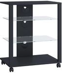 VCM Hifi-M&ouml;bel FOLAS, schwarz, Holznachbildung