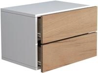 VCM Wandschublade USAL, weiss/braun, Holznachbildung