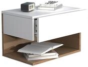 VCM Wandschublade USAL, weiss/braun, Holznachbildung
