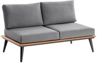 Niehoff-Garden 2er-Loungebank SERRA, anthrazit, Stoff