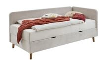 Polsterliege in Cord Carlotta - beige - Materialmix - 130 cm - 84 cm - M&ouml;bel Kraft