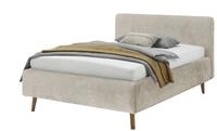 Polsterbett - beige - Materialmix - 161 cm - 105 cm - M&ouml;bel Kraft