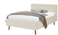 Polsterbett mit Bettkasten - beige - Materialmix - 161 cm - 105 cm - M&ouml;bel Kraft