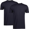 Doppelpack T-Shirt für Herren, Rundhals in Premium Baumwollqualität - Navy - S