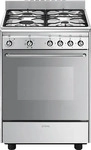 SMEG SCD60EMX9, Smeg SCD60EMX9 Gas Kombi Standherd Edelstahl, Energieeffizienzklasse: