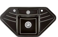 SYSTEMCERAM 5034 02 68, Systemceram Vega Eck Nero Keramiksp&uuml;le Excenterbet&auml;tigung