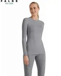 Falke Damen Langarmshirt Wool-tech grey-heather (3757) XS