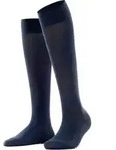 Falke Cotton Touch Damen Kniestr&uuml;mpfe dark navy (6370) 35-38