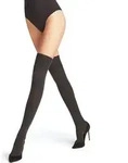 Falke Striggings Women Overknees anthra.mel (3089) 37-38