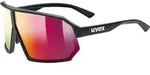 Uvex Sportstyle 237 black mat mirror red cat. 2 one size