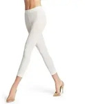 Falke Pure Matt 50 DEN Damen Capri white (2209) S