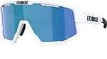 Bliz Fusion Small matt white brown w blue multi (70130225)