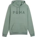 Puma M Cloudspun Branded Hoodie green moon (30) S Puma M Cloudspun Branded Hoodie green moon (30) S