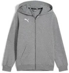 Puma Teamgoal Casuals Hooded Jacket Jr medium gray heather-puma white (33) 128