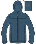 CMP KID Rain Jacket Fixed Hood bluesteel (M951) 104