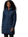 Columbia Women's Lake 22 II Down Long Hooded Jacket collegiate navy (464) M