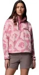 Columbia Women's Helvetia II Cropped Sherpa Half Snap Printed Fleece rosette,
