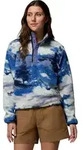 Columbia Women's Helvetia II Cropped Sherpa Half Snap Printed Fleece nocturnal,