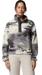 Columbia Women's Helvetia II Cropped Sherpa Half Snap Printed Fleece shark,...