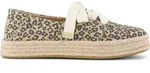 Toms Carolina Lace UP oatmeal small leopard spots 35.5