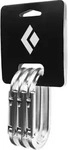 Black Diamond Oval Keylock Carabiner 3-PACK polished (0013) ALL