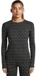 Icebreaker Women M 260 Tech Vrtx Long Sleeve Crewe Alpgeo black/snow/j (IB672) L