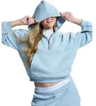 Under Armour Icon Fleece Half Zip Hoodie blue blue fog (034) L