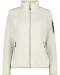 CMP Woman Fleece Fleece Jacket bianco gesso-darker (03XZ) 34