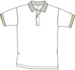 CMP MAN Polo bianco-acido (00XT) 58