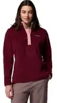 Columbia Women's Benton Springsii Half Snap Fleece Pullover II rich wine, eraser pink