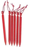 MSR Mini Groundhog Stake Kit red
