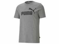 Puma Essentials Logo Tee medium gray heather (03) M