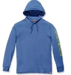Carhartt Force Fishing Graphic Long-sleeve Hooded T-shirt federal blue (445) S...