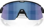 Bliz Breeze matt black + head strap in black brown w blue multi + spare lens orange