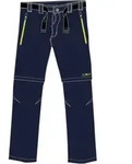 CMP KID Zip OFF Pant b.blue-limegreen (01NN) 116