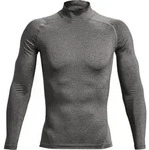 Under Armour Men's Heatgear Armour Mock Long Sleeve carbon heather black (090) 3XL