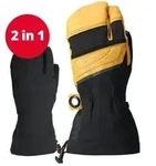 Lenz Heat Glove 8.0 Finger Cap Lobster Unisex schwarz/gelb XS(6/7)