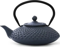 Bredemeijer G002B, Bredemeijer blaue flache gusseiserne Asia Teekanne mit