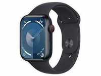 Apple Watch Series 9 45mm Cellular Sportarmband mitternacht M/L...