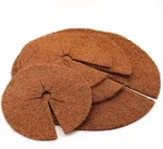 2 Kokos Mulchscheiben 60cm Kokofasermatte Kokosfaser Pflanzenschutzmatte Kokos