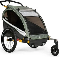 Burley 938109, Burley D'Lite X Double Kinderanh&auml;nger grau/gr&uuml;n