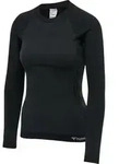hummel Hmlclea Seamless Tight T-Shirt L/S Damen - black melange -