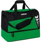 Erima Six Wings Sporttasche mit Bodenfach - smaragd/schwarz - S