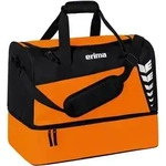 Erima Six Wings Sporttasche mit Bodenfach - orange/schwarz - L